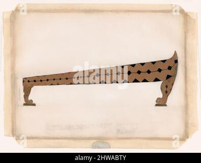 Kunst inspiriert von Zeichnungen und Druckgrafiken, Ornament & Architektur, Design for a Daybed, verwendet von Ida Rubinstein während der Proben, Klassische Werke, die von Artotop mit einem Schuss Moderne modernisiert wurden. Formen, Farbe und Wert, auffällige visuelle Wirkung auf Kunst. Emotionen durch Freiheit von Kunstwerken auf zeitgemäße Weise. Eine zeitlose Botschaft, die eine wild kreative neue Richtung verfolgt. Künstler, die sich dem digitalen Medium zuwenden und die Artotop NFT erschaffen Stockfoto