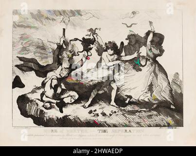 Kunst inspiriert von Zeichnungen und Druckgrafiken, Print, Mehr von Werther–The Separation: Charlotte vor der Zerstörung bewahrt von Albert und Hymen, Klassische Werke modernisiert von Artotop mit einem Schuss Moderne. Formen, Farbe und Wert, auffällige visuelle Wirkung auf Kunst. Emotionen durch Freiheit von Kunstwerken auf zeitgemäße Weise. Eine zeitlose Botschaft, die eine wild kreative neue Richtung verfolgt. Künstler, die sich dem digitalen Medium zuwenden und die Artotop NFT erschaffen Stockfoto