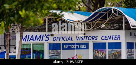 Miamis Offizielles Besucherzentrum - MIAMI, FLORIDA - 14. FEBRUAR 2022 Stockfoto