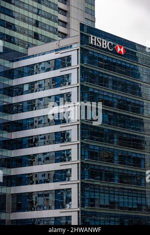 HSBC Tower im Finanzviertel der Innenstadt von Miami - MIAMI, FLORIDA - 14. FEBRUAR 2022 Stockfoto