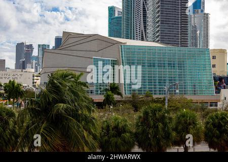 Adrienne Arsht Center Miami - MIAMI, FLORIDA - 14. FEBRUAR 2022 Stockfoto