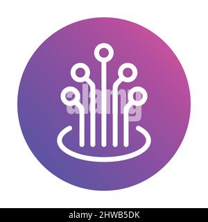 Symbolvektor für Glasfaserkabel für Grafikdesign, Logo, Website, Social Media, mobile App, UI-Abbildung Stock Vektor