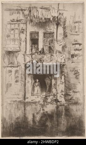 Balkon, Amsterdam. Künstler: James McNeill Whistler, Amerikaner, 1834–1903 Stockfoto