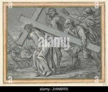 Christus trägt das Kreuz. Künstler, zugeschrieben: Erasmus Quellinus II, Flämisch, 1607–1678 Stockfoto