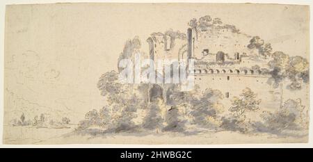 Italienische Landschaft mit Ruinen. Künstler: Jean Baptiste Lallemand, Französisch, 1716–1803 Stockfoto