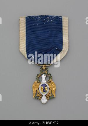 Medaille der Society of the Cincinnati. Hersteller: Unbekannt Designer: Major Pierre Charles L’Enfant, Französisch Thema: Gesellschaft der Cincinnati, Amerikaner, gegründet 1783 Stockfoto
