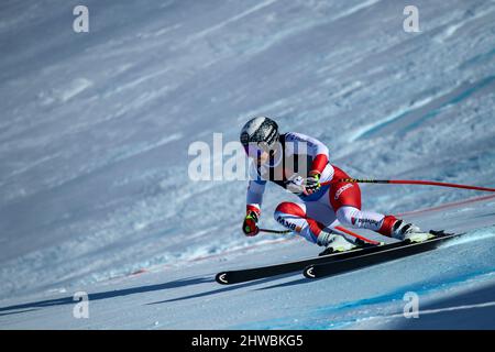 Lenzerheide, Italien. 05. März 2022. Wendy Holdener (SUI) während 2022 FIS Ski World Cup - Women Super G, alpines Skirennen in Lenzerheide, Italien, März 05 2022 Quelle: Independent Photo Agency/Alamy Live News Stockfoto