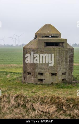 Dreistöckige Pillendose in Burnham auf Crouch, Essex Stockfoto