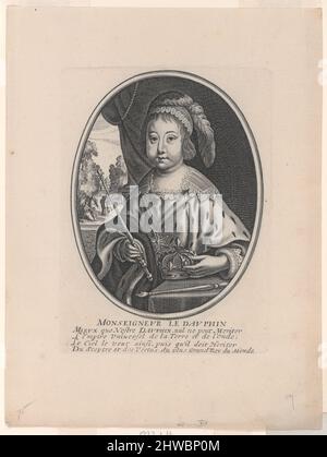 Porträt von Ludwig XIV. Als Dauphin (Monseigneur le Dauphin). Künstler: Balthasar Moncornet, Französisch 1600-1688 Stockfoto