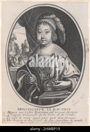 Porträt von Ludwig XIV. Als Dauphin (Monseigneur le Dauphin). Künstler: Balthasar Moncornet, Französisch 1600-1688 Stockfoto