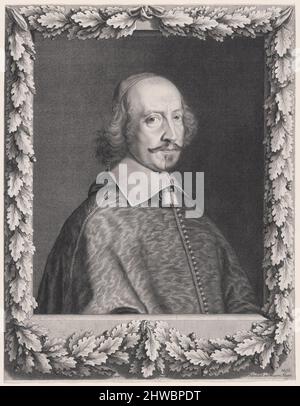 Kardinal Jules Mazarin. Künstler: Robert Nanteuil, Französisch, 1623–1678 Stockfoto