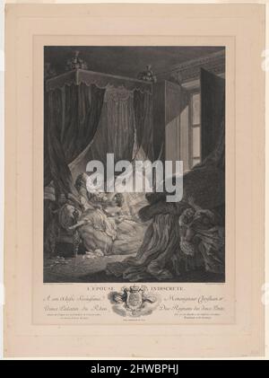 L’Epouse diskret. Künstler: Nicolas Delaunay, französisch, 1739–1792After: Pierre Antoine Baudouin, französisch, 1723–1769 Stockfoto