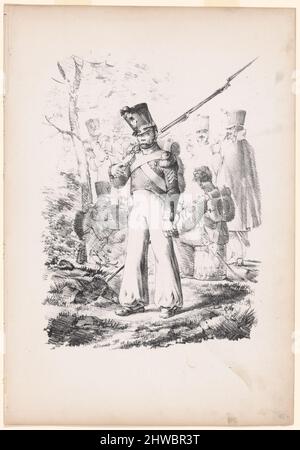 Eine l’Übung erneut trainieren. Künstler: Nicolas Toussaint Charlet, Französisch, 1792–1845 Stockfoto
