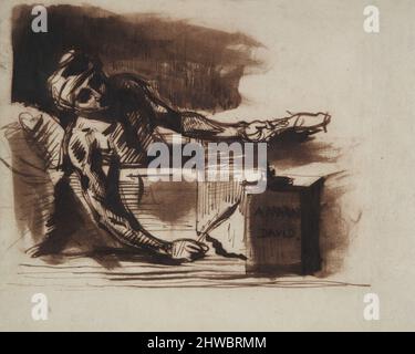 Der Tod von Marat. Künstler, ehemals zugeschrieben: Jacques-Louis David, französisch, 1748–1825 Stockfoto