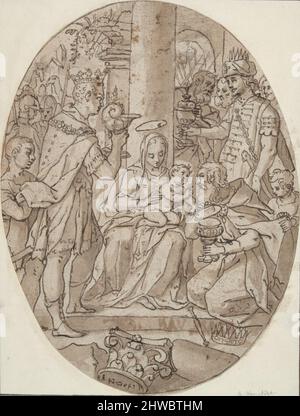 Anbetung der Könige. Künstler: Adam van Noort, Flämisch, 1562–1641 Stockfoto