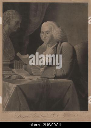 Benjamin Franklin. Künstler: Edward Savage, Amerikaner, 1761–1817 Stockfoto