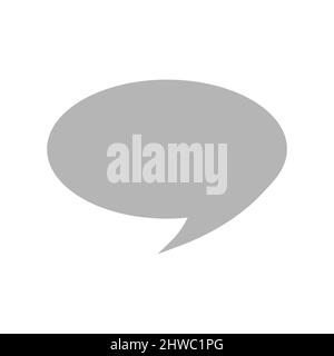 Vektorsymbol mit Sprechblase oder Chat. Sprechblase oder Gedankenballon-Symbol. Stock Vektor