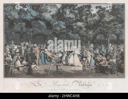 La Promenade Publique. Künstler: Philibert-Louis Debucourt, Französisch, 1755–1832 Stockfoto