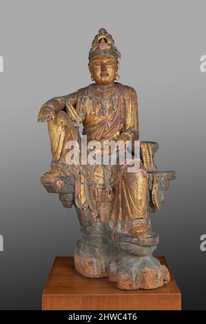 Bodhisattva Avalokiteshvara in der Wasser-Mond-Manifestation (Shuiyue Guanyin) Stockfoto