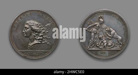 Die Libertas Americana Medaille. Mint: Paris Künstler: Augustin Dupré, Französisch, 1748–1833 Stockfoto