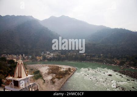 Indien, Hindu, Festival, Ganges, Ikone, Kumbh Mela, Pilgerfahrt, Ganges River, Travel India, Religion. Hinduismus, Sadhu, Diwali, Festival, Ashram, Tempel Stockfoto