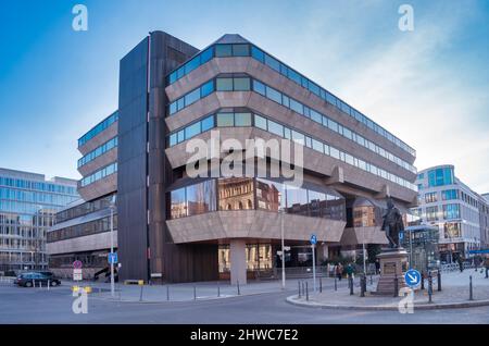 Berlin Mitte Wilhelmstr. Tschechische Botschaft Brutalismus Illustr. Stockfoto