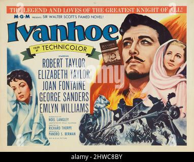 ELIZABETH TAYLOR und ROBERT TAYLOR in IVANHOE (1952), Regie: RICHARD THORPE. Kredit: M.G.M. / Album Stockfoto