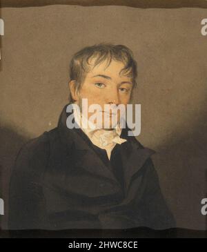 Porträt des unbekannten Mannes. Künstler: John Rubens Smith, Amerikaner, geboren in England, 1775–1849 Stockfoto