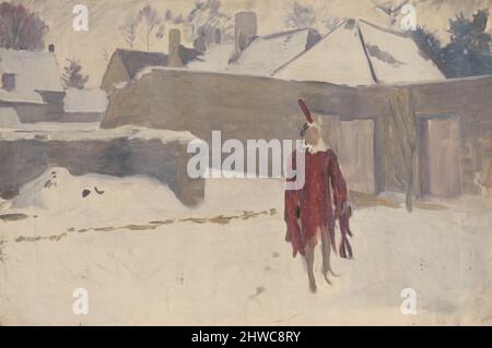 Mannikin im Schnee. Künstler: John Singer Sargent, Amerikaner, geboren Italien, 1856–1925, LL.D. 1916 Stockfoto