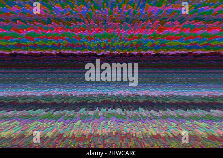 Abstrakter Hintergrund einer Illustration aus dem Jahr 3D aus einem digitalen Muster. Stockfoto