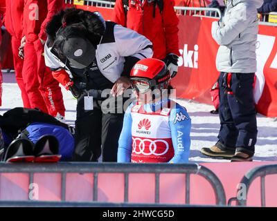 Lenzerheide, Italien. 05. März 2022. Federica Brignone (ITA) während 2022 FIS Ski World Cup - Women Super G, alpines Skirennen in Lenzerheide, Italien, März 05 2022 Quelle: Independent Photo Agency/Alamy Live News Stockfoto