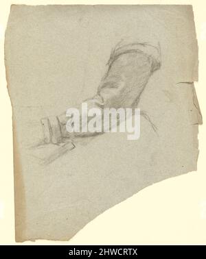 Ärmel, Skizze zur Unterzeichnung des Compact in der Kabine der Mayflower. Künstler: Edwin White, Amerikaner, 1817–1877 Stockfoto