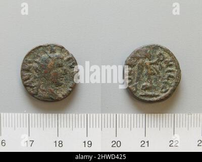 Münze von Gallienus, Kaiser von Rom aus Philippi. Herrscher: Gallienus, Kaiser von Rom, ca. 218–268 n. Chr., regiert 253–68 Münzstätte: Philippi Stockfoto