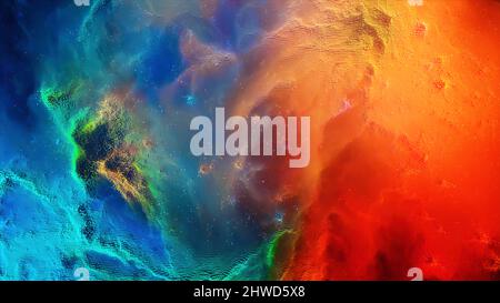 Abstrakter Hintergrund 8 Bit. 8-Bit-Galaxie im Weltraum. Stockfoto