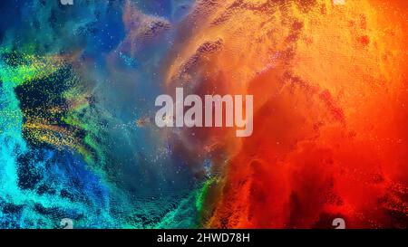 Abstrakter Hintergrund 8 Bit. 8-Bit-Galaxie im Weltraum. Stockfoto