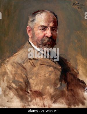 Porträt des amerikanischen Komponisten und Dirigenten John Philip Sousa (1854-1932) von Harry Franklin Waltman, Öl auf Leinwand, 1909 Stockfoto