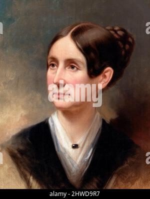 Dorothea Dix. Porträt der amerikanischen Reformerin Dorothea Lynde Dix (1802-1887) von Samuel Bell Waugh, Öl auf Leinwand, 1868 Stockfoto