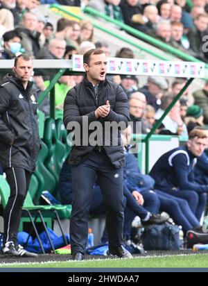 Easter Road Stadium, Edinburgh.Schottland UK.5.. März 22 Hibernian vs St Johnstone Cinch Premiership Match. Hibs' Manager, Shaun Maloney, Quelle: eric mccowat/Alamy Live News Stockfoto