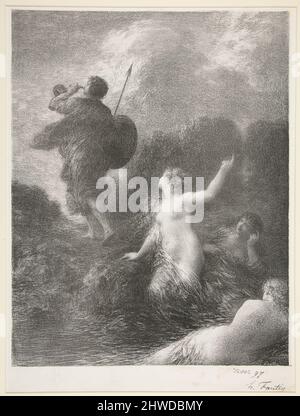 Siegfried und die Rheinjungfrauen. Künstler: Henri Fantin-Latour, Französisch, 1836–1904 Stockfoto