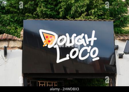 Dough Loco Pizza Restaurant Drury Lane Lincoln City 2022 Stockfoto