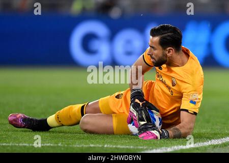 Rom, Italien. 05. März 2022. Rui Patricio von AS Romadio während der Serie Ein Fußballspiel zwischen AS Roma und Atalanta BC im Olimpico-Stadion in Rom (Italien), 5.. März 2022. Foto Andrea Staccioli/Insidefoto Kredit: Insidefoto srl/Alamy Live News Stockfoto