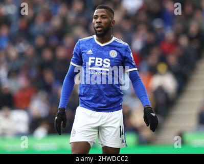 Leicester, England, 5.. März 2022. Kelechi Iheanacho aus Leicester City während des Premier League-Spiels im King Power Stadium, Leicester. Bildnachweis sollte lauten: Darren Staples / Sportimage Credit: Sportimage/Alamy Live News Stockfoto