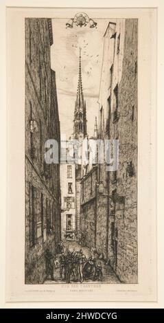 Rue des Chantres. Künstler: Charles Meryon, Französisch, 1821–1868 Stockfoto