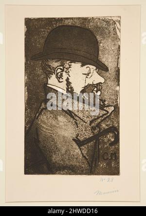 Porträt von Henri de Toulouse-Lautrec. Künstler: Charles Maurin, Französisch, 1856–1914 Stockfoto