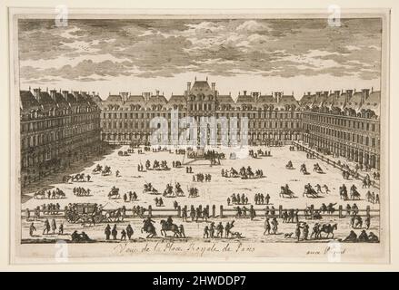 Vue de Place Royale de Paris. Künstler: Unbekannt Stockfoto