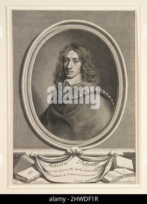Porträt von John Evelyn. Künstler: Robert Nanteuil, Französisch, 1623–1678 Stockfoto