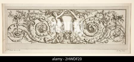 Frieze aus Recueil d’ornements a l’usage des jeunes artistes…. Künstler: Le Roy, französisch, 1728–1797After: Gilles Paul Cauvet, französisch, 1731–1788 Stockfoto