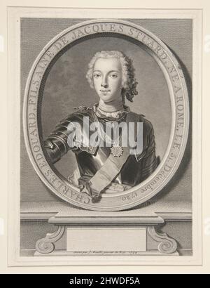 Charles Edward Louis Philip Casimir Stuart (1720-1780). Künstler: Jean Daulé, Französisch, 1707–1763 Stockfoto