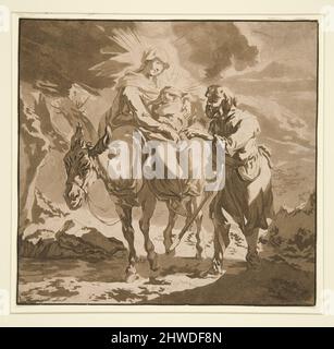 Die Flucht nach Ägypten. Künstler: Jean-Baptiste Le Prince, Französisch, 1734–1781 Stockfoto