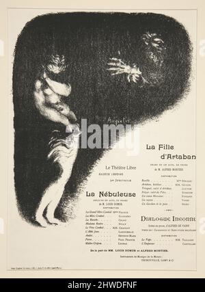 Programm für Le Théâtre Libre. Künstler: Louis Anquetin, Französisch, 1861–1932 Stockfoto